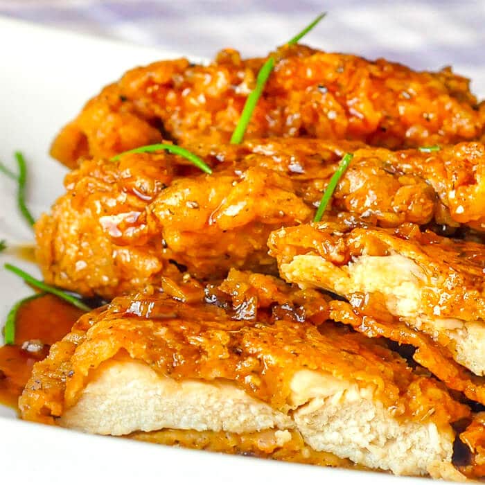 Double Crunch Honey Garlic Chicken Breasts - millions of views online!