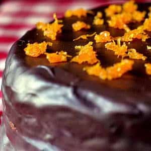 Chocolate Orange Partridgeberry Cream Cheese Cake
