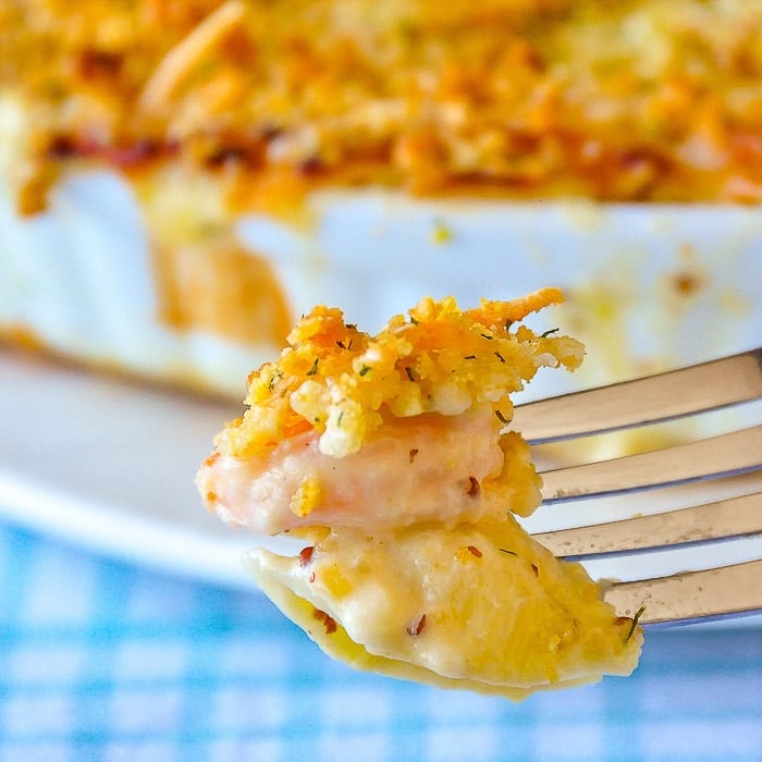 Seafood Shells and Cheese