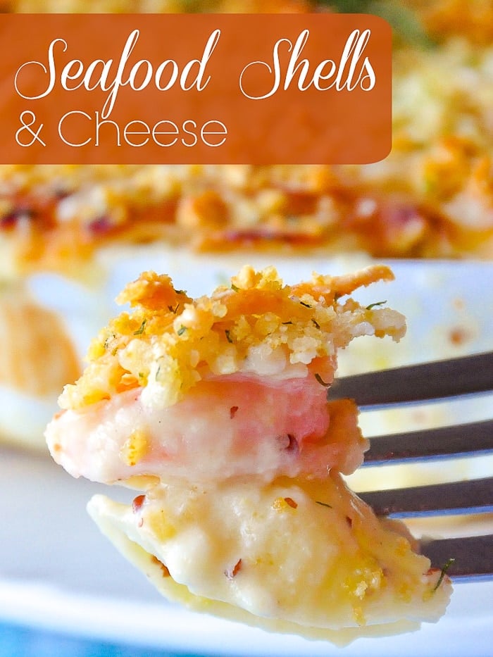 Seafood Shells and Cheese image with title text