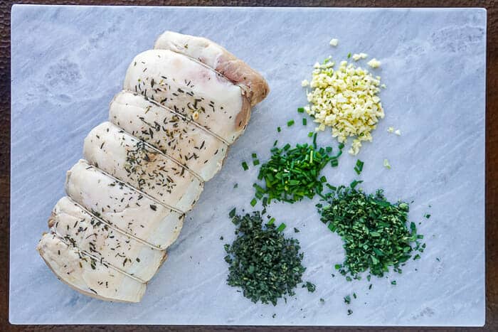 Herb Crusted Pork Loin ingredients