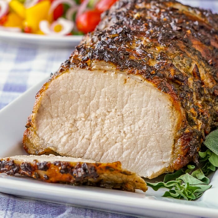 Herb Crusted Pork Loin Roast Plus A Complete Menu With 3 Side Dishes