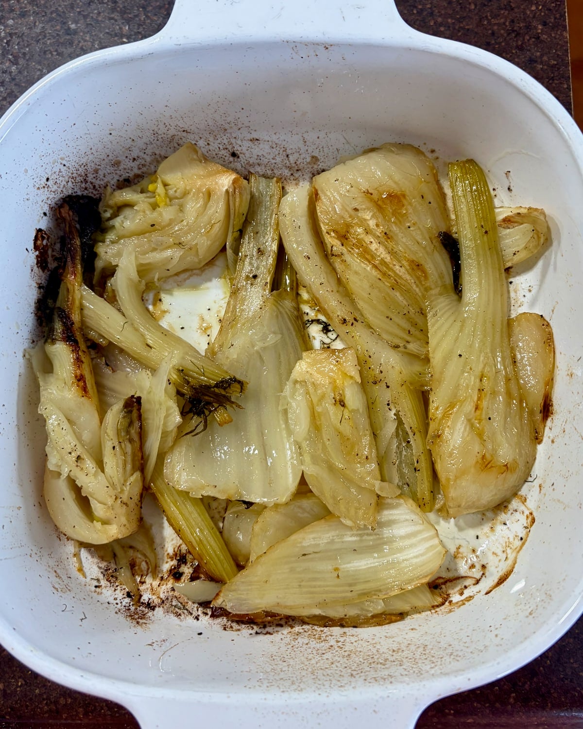 Photo of fennel after roasting.
