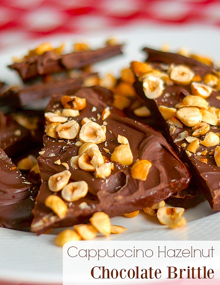 Cappuccino Hazelnut Chocolate Brittle image with title text