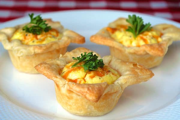 Mini Cheddar Bacon Quiche