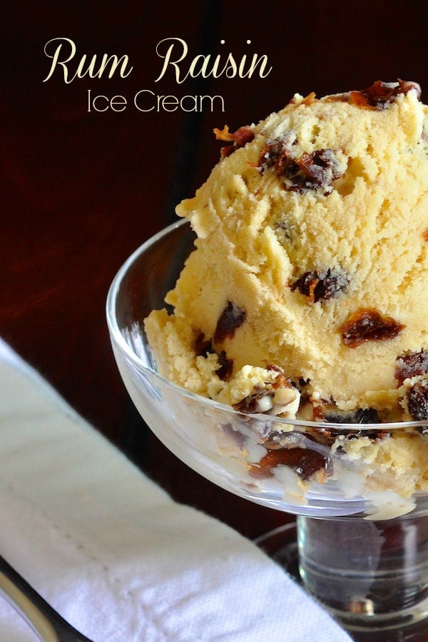 Rum raisin ice cream (easy!)