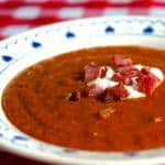 Roasted Squash Soup with Smoked Ham