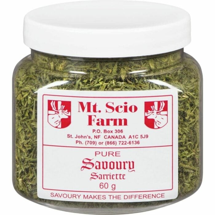 photo of a container of Mt. Scio Farm Savoury