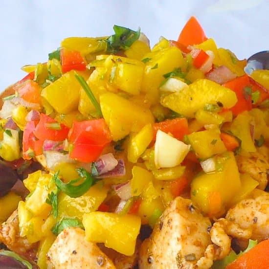 Mango lime salsa