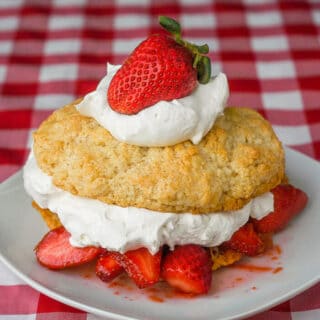 Strawberry Orange Shortcake with Cointreau