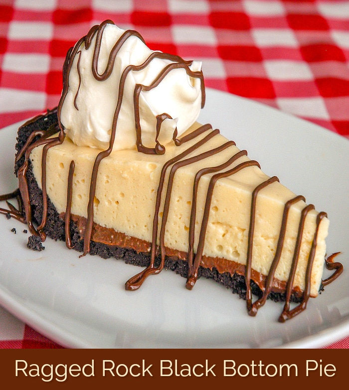 Black Bottom Pie photo with title text added for Pinterest