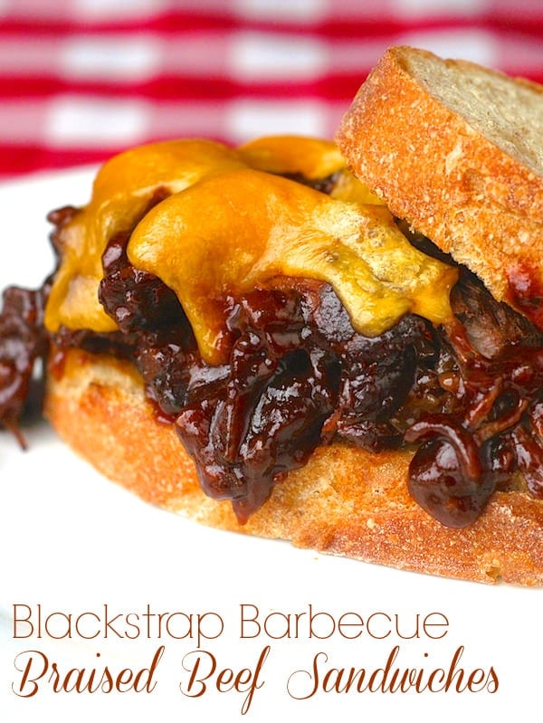 Blackstrap Barbecue Braised Beef Sandwiches