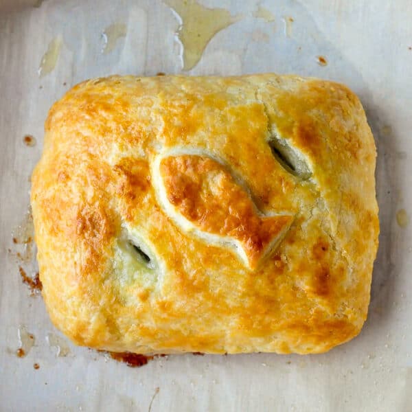 Salmon in Pastry with Dijon Cream Sauce, dinner party perfect!