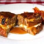Orange and Cream Cheese Stuffed French Toast with Maple Cointreau Syrup