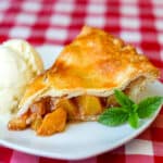 Sour Cream Pastry Crust Peach Pie