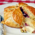 Baked Brie in Puff Pastry with Cranberries Pistachios and Honey