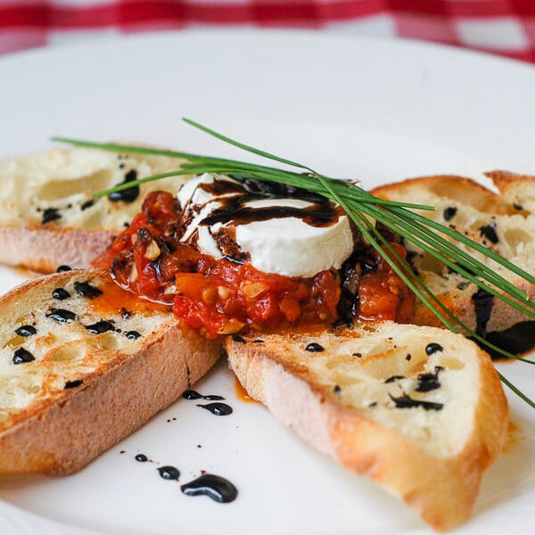 Roasted Tomato Bruschetta