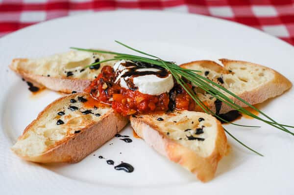 Roasted Tomato Bruschetta