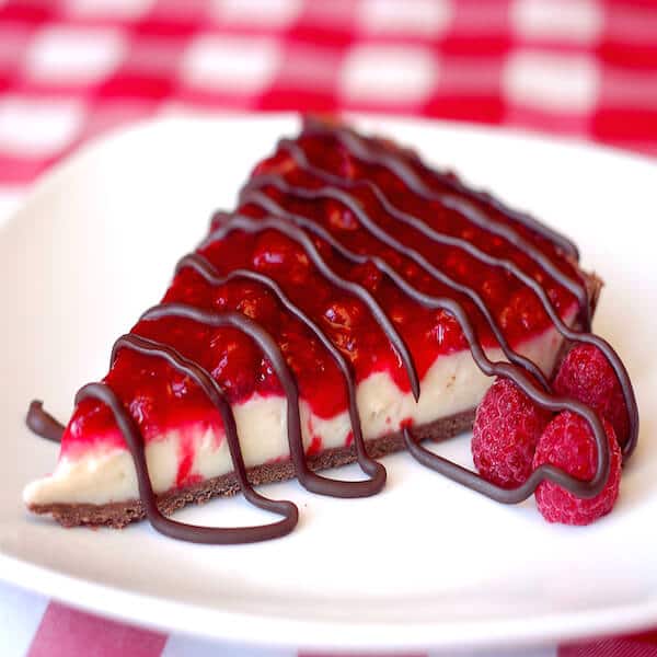 Raspberry Chocolate Vanilla Custard Tart