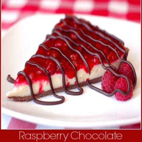 Raspberry Chocolate Vanilla Custard Tart