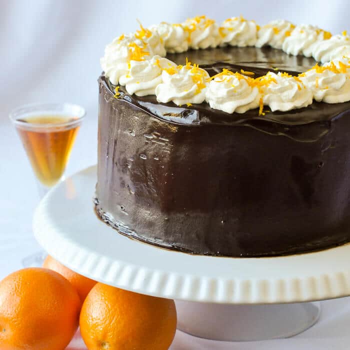 Chocolate Orange Truffle Cake with Chocolate Cointreau Glaze