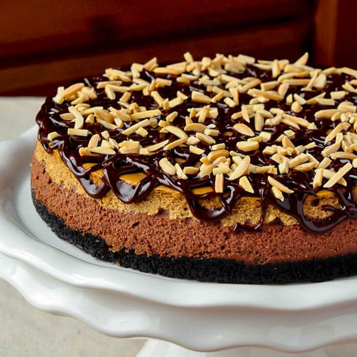 Mocha Almond Fudge Cheesecake