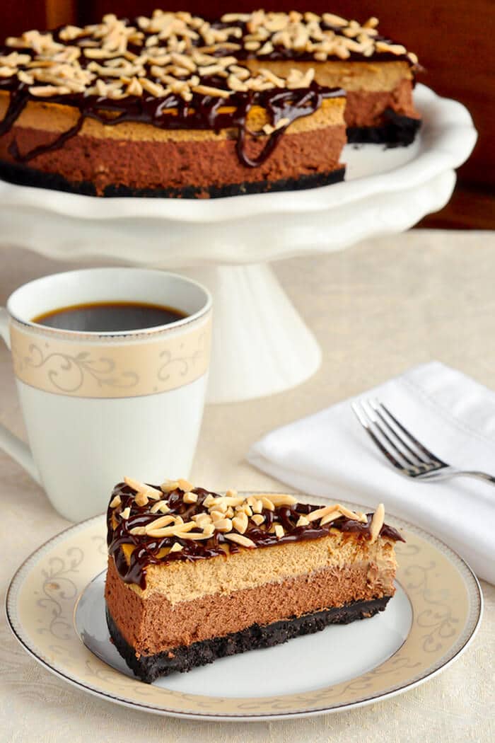 Mocha Almond Fudge Cheesecake