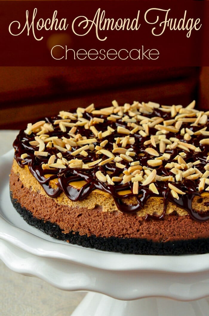 Mocha Almond Fudge Cheesecake