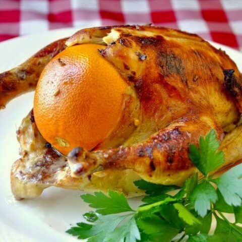 Orange Ginger Roast Chicken
