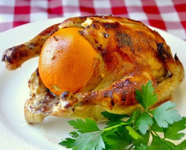 Orange Ginger Roast Chicken