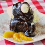 Chocolate Orange Brownie Sundae with Quick and Easy Hot Fudge Sauce