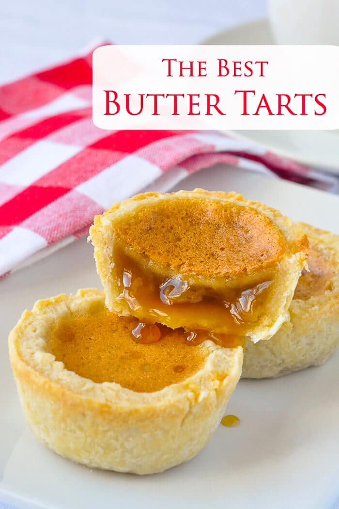 The Best Canadian Butter Tarts image with text