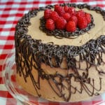 Chocolate Raspberry Cake with Silky Buttercream Frosting