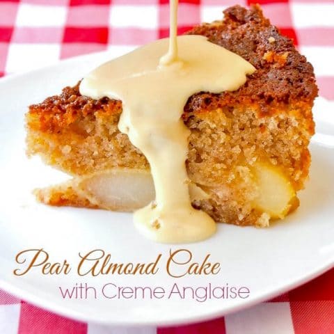 Pear Almond Cake title text