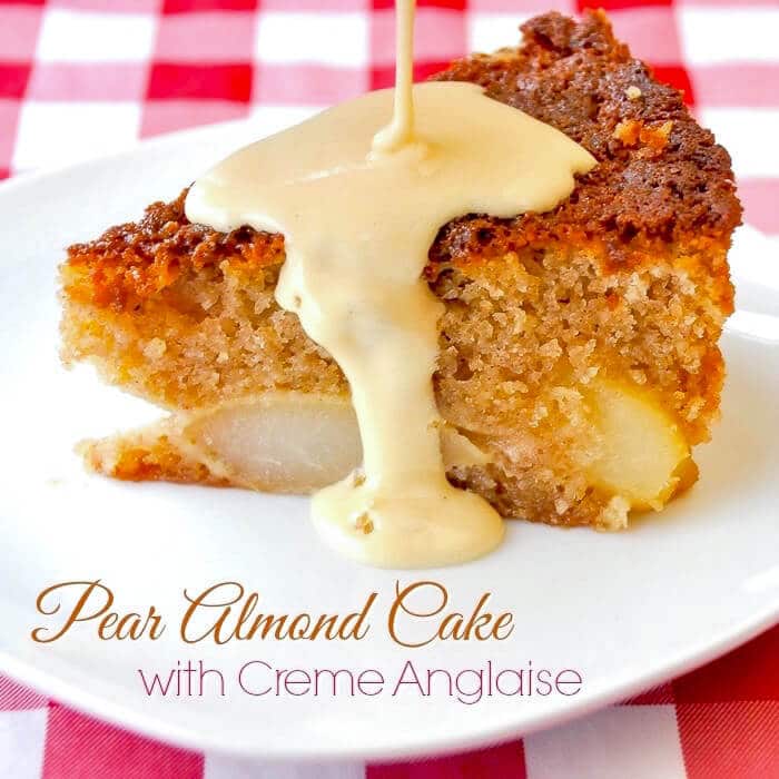 Pear Almond Cake title text