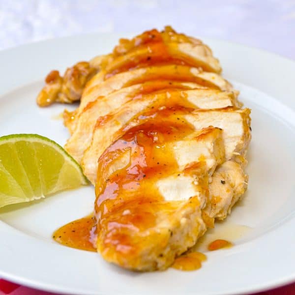Glazed Lime Apricot Chicken Breasts a tasty new take on sweet & sour!