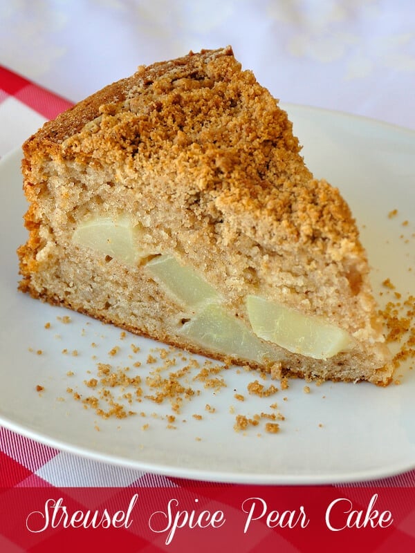 Streusel Spice Pear Cake