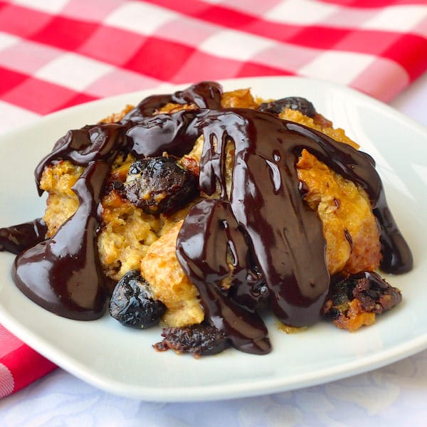 Cherry Chocolate Bread Pudding