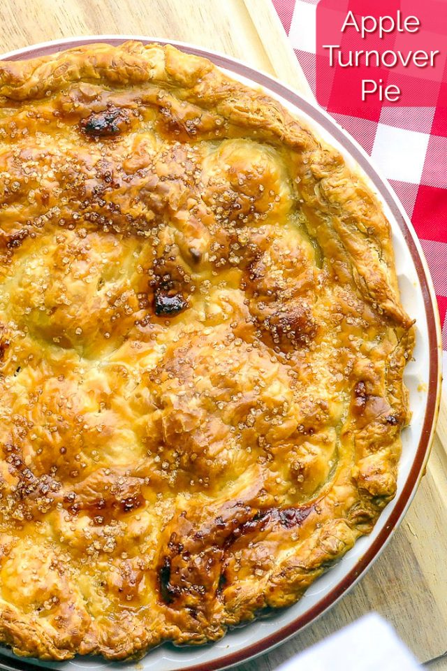 Easy Apple Turnover Pie. Using store bought frozen puff pastry!