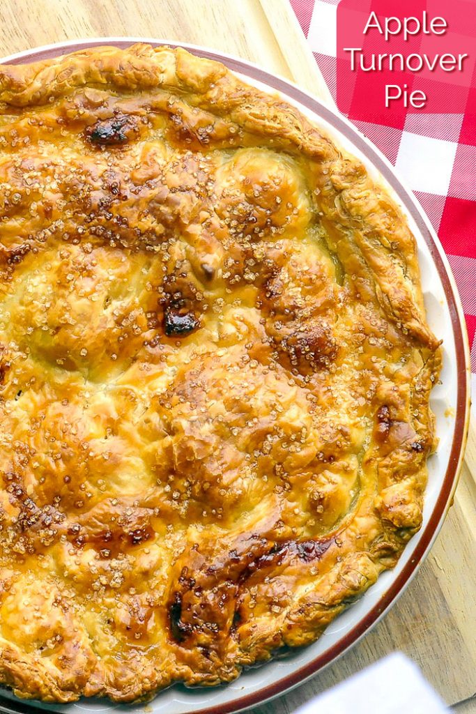 Easy Apple Turnover Pie. Using store bought frozen puff pastry!