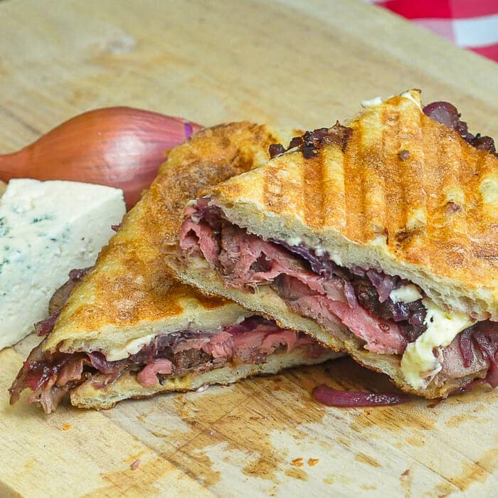 Blue Cheese Steak And Red Onion Jam Panini Rock Recipes