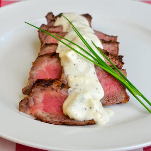 Easy Blue Cheese Sauce for steaks or roast beef!
