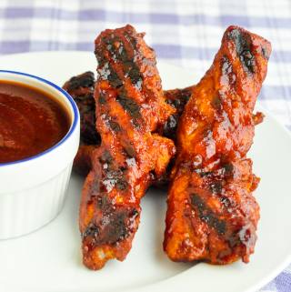 Spicy Barbecue Boneless Ribs - low fat & quick cooking!