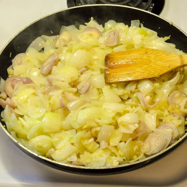 Vegetarian Onion Gravy with a Carnivore Option. A crowd pleaser!!