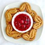 Cinnamon Plamiers with Raspberry Compote