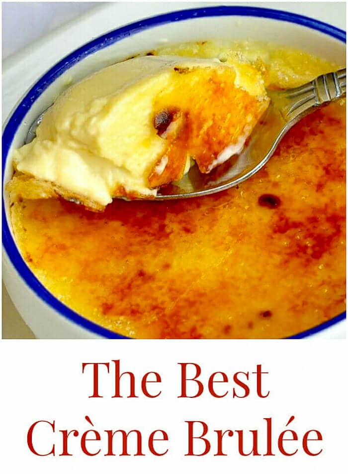 The Best Crème Brulée image with title text added