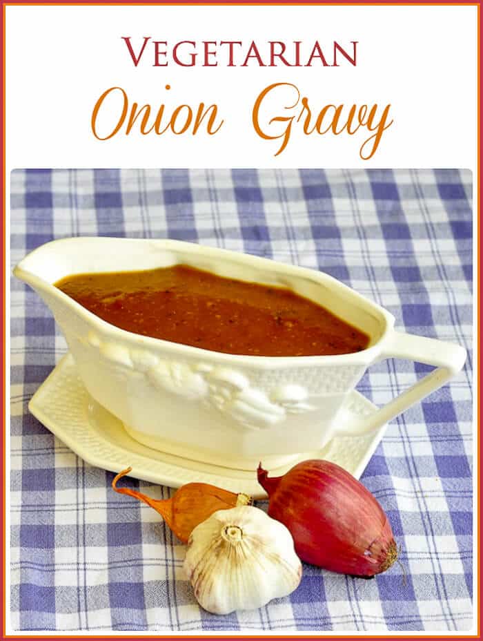 Vegetarian Onion Gravy with a Carnivore Option