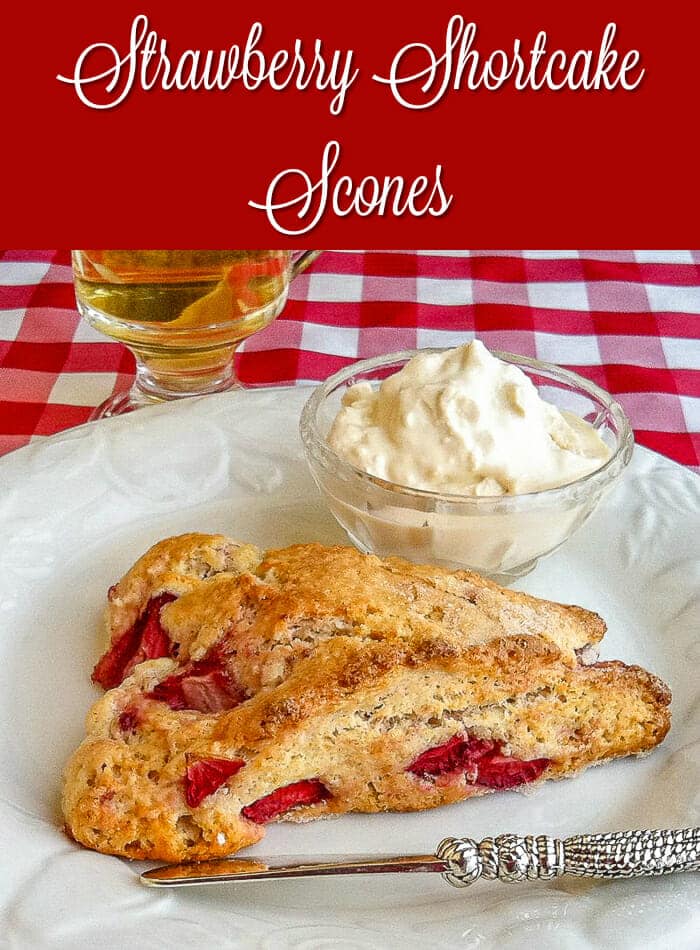 Strawberry Shortcake Scones image with title text added