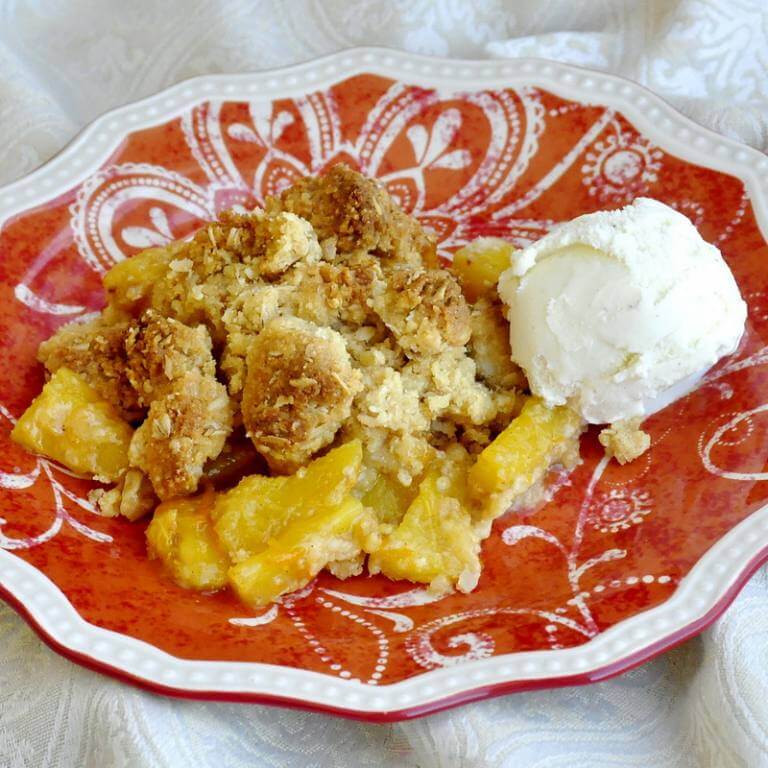 Orange Pineapple Coconut Crumble