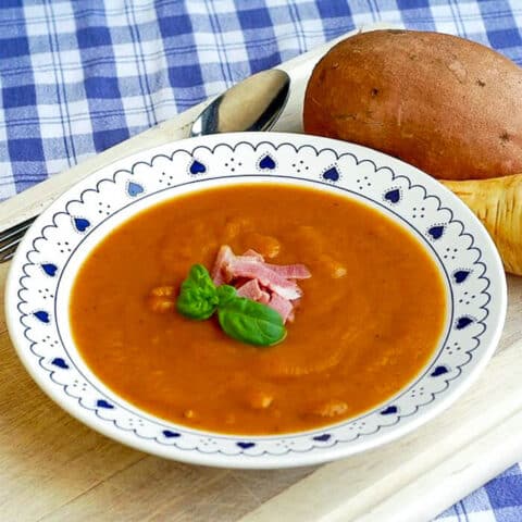 Ham Sweet potato and Parsnip Soup